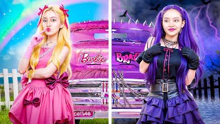 ¡Cambio De Imagen Extremo De Nerd A Chica Popular! ¡Barbie Vs Bratz En La Escuela!