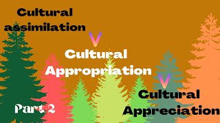 Cultural Assimilation| Cultural Appropriation| Cultural Appreciation: What's the difference: Part 2