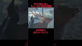 カラスがシカへちょっかいを出す理由が意外すぎる【ゆっくり解説】