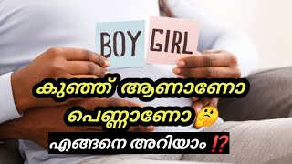 കുഞ്ഞ് ആണാണോ പെണ്ണാണോ എങ്ങനെ അറിയാം🤔ചില സൂചനകൾ😍