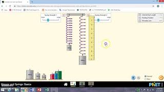 Simulasi PhET mass and springs basic