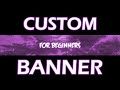 How To Make A Professional Youtube Banner (Photoshop Tutorial) - 2020