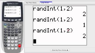 Graphing Calculator - Random Integer Command
