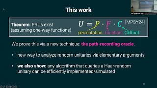 Oct 25, 2024: Thermalization and Quantum Information Workshop - Fermi Ma [UC Berkeley]