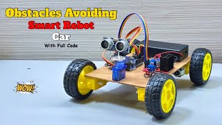 Build an Obstacles Avoiding Robot Car - Step by Step!
