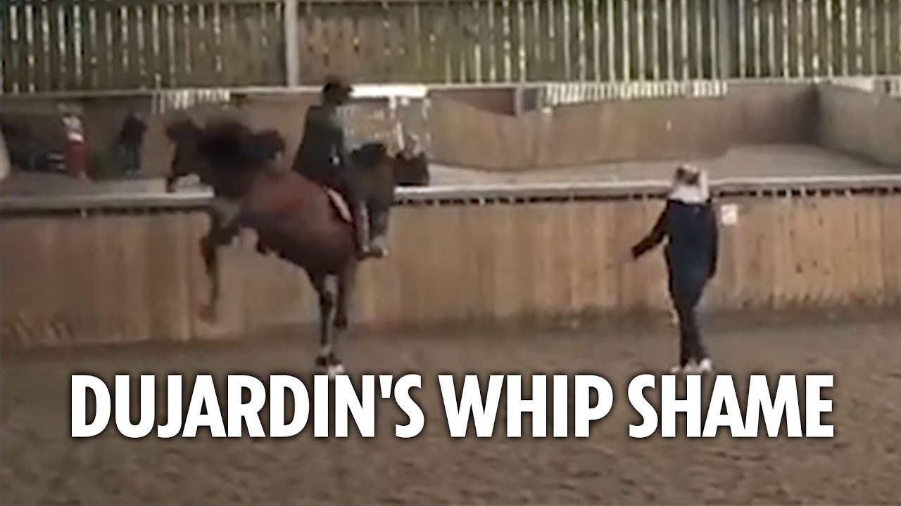 Shock Moment Olympian Whips Horse As Team GB's Charlotte Dujardin Is ...