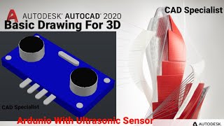 Ultrasonic Sensor | Arduino With Ultrasonic Sensor | AutoCAD | AutoCAD 3D | Electronics | Engineers