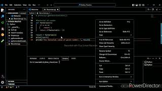 RECURSION AND LAMBDA FUNCTION IN PYTHON PROGRAMMING LANGUAGE SOFTWARE