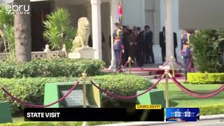 President William Ruto arrives in Egypt for a State visit. #ebrunews