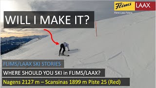 Where to Ski in LAAX: Nagens -Scansinas (Piste 25 Red)