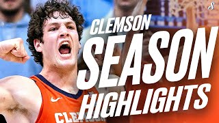 PJ Hall FULL Clemson Season Highlights | 2x All-ACC | 18.3 PPG 1.4 BLK 48.8 FG%