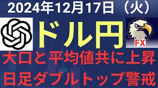 【相場解説】２０２４年１２月１７日（火）ドル円