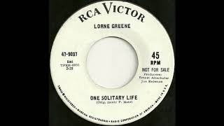 One Solitary Life ~ Lorne Greene (1966) Newly restored!!!