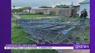 60+ stolen shopping carts recovered in Flour Bluff neighborhood, arrest made