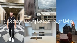 Touring a $3,100 Luxury 2 Bedroom Apartment at The Leveque Tower in Downtown Columbus Ohio