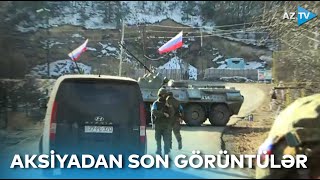 AKSİYADAN SON GÖRÜNTÜLƏR | Xankəndi yolunda dinc erməni əhalinin yoldan keçidinə maneə törədilmir