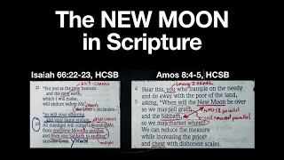 The NEW MOON in Scripture (An Overview)