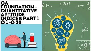 INDICES  CA FOUNDATION QUANTITATIVE APTITUDE