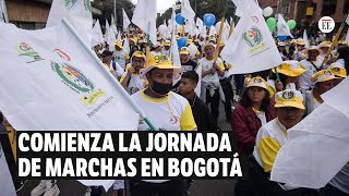 Marchas en Bogotá: inicia la movilización en la Carrera Séptima | El Espectador