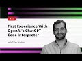 My First Experience with ChatGPT Code Interpreter -- Game Changer