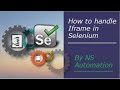 Selenium I Handle Frames in Selenium Webdriver