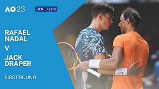 Rafael Nadal v Jack Draper Highlights | Australian Open 2023 First Round Gameplay PS5
