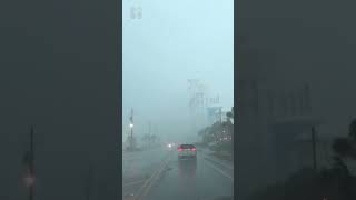 Driver Caught in Waterspout Tornado & dangerous Debris today in FL - April 27th 2023