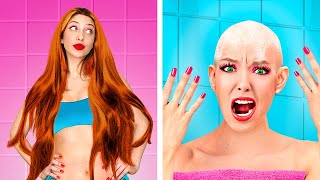 Thin Hair vs Thick Hair Problems/ Funny Awkward Situations by Challenge Accepted