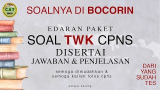 Buat Kalian yang pengen LOLOS CPNS!!  EDARAN TERBARU SOAL SKD CPNS Februari 2020