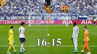 Tottenham Hotspur vs FC Barcelona [ Longest Penalty Shootout]  eFootball™ Gameplay #sonheungmin