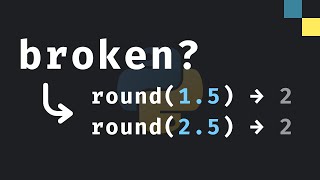 Is "round()" broken in Python?