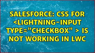Salesforce: CSS for <lightning-input type="checkbox" > is not working in LWC