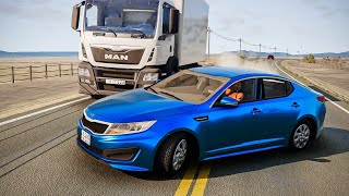 Realistic Car Crashes and Overtakes (01) - BeamNG Drive