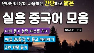 [실용중국어]No.181~210 원어민이 실생활에서 자주 사용하는  간단한 중국어