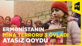 Kəlbəcərdə şəhid olan Hümbətov Zöhrabı övladları tabuta sarılaraq son mənzilə yola saldı