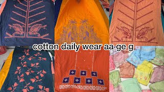 cotton daily wear camric suit aa gye hain g