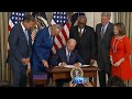 Biden signs historic climate, tax bill into law | ABCNL