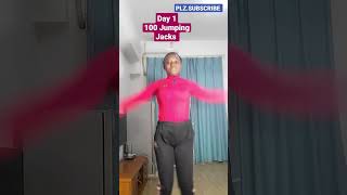 100 Jumping Jacks Challenge     (Day 1)