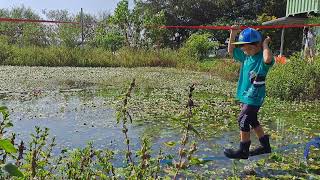 美濃湖水雉棲地志工走繩