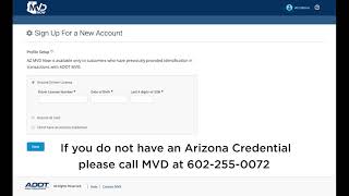 How to active AZ MVD Now account.