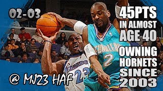 Michael Jordan Highlights vs Hornets (2003.02.01) - 45pts, OWNING HORNETS EVER SINCE!