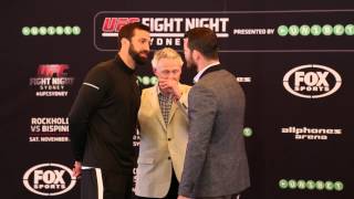 Rockhold and Bisping trash-talk through entire face-off