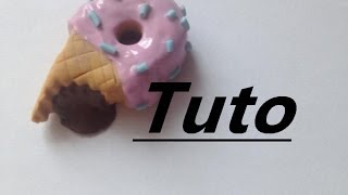 Tuto Fimo - Donut en forme de cône