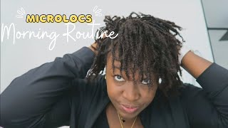 DIY MICROLOCS MORNING ROUTINE (4C NATURAL HAIR) // Products I Use Daily On My Locs