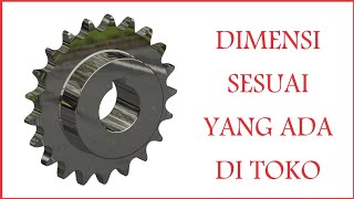 Autodesk Inventor Indonesia | Cara membuat Sprocket Otomatis | Roller Chains