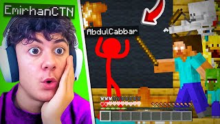 Çubuk Adam ABDULCABBAR, HEROBRINE’in Okulunda Zorbalığa Uğradı! 😭 | Minecraft Animasyon