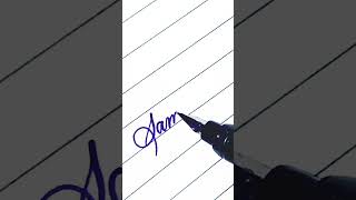 writing a name \