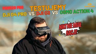 DJI O4 PRO vs. DJI O3 vs. OSMO ACTION 4 - Porównanie i VLOG odc. 1