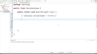 Introduction to Java Programming Tutorial | Primitive Data types and Variables Part 1 (video 2)