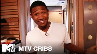 Usher Shows Off His Crib in a Floor Length Fur Coat | MTV Cribs